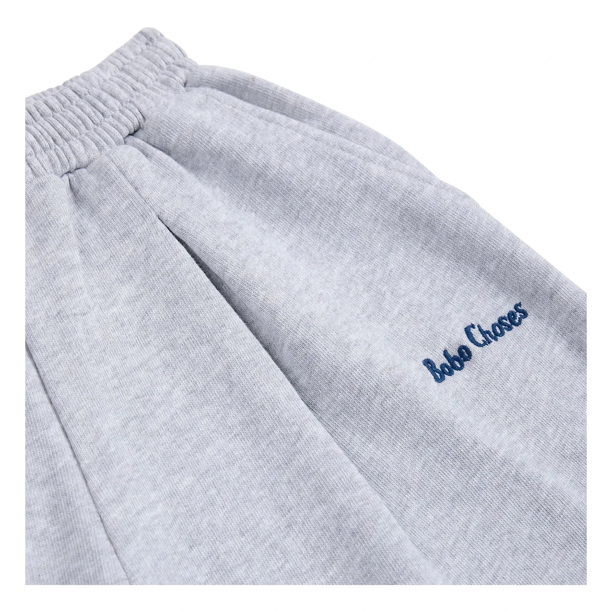 Bobo Choses - Organic Cotton Plain Jogger | Heather Grey