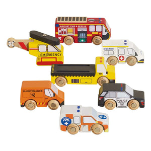 Le Toy Van - Rescue Vehicles - 7-piece Set
