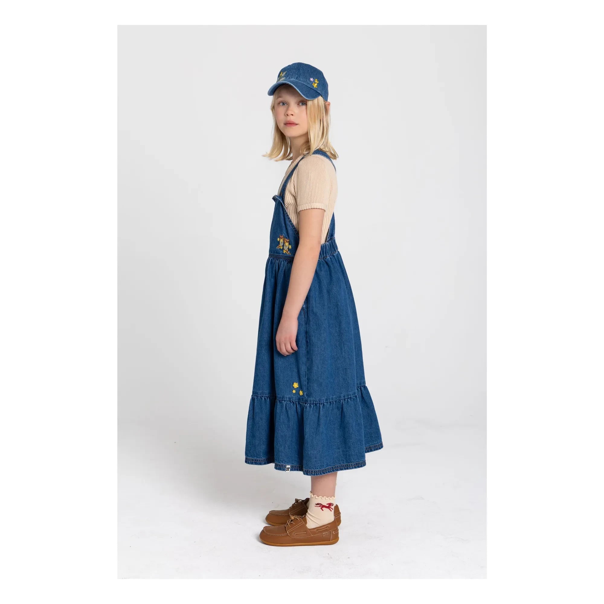 Hundred Pieces - Halo Floral Hat | Denim Blue
