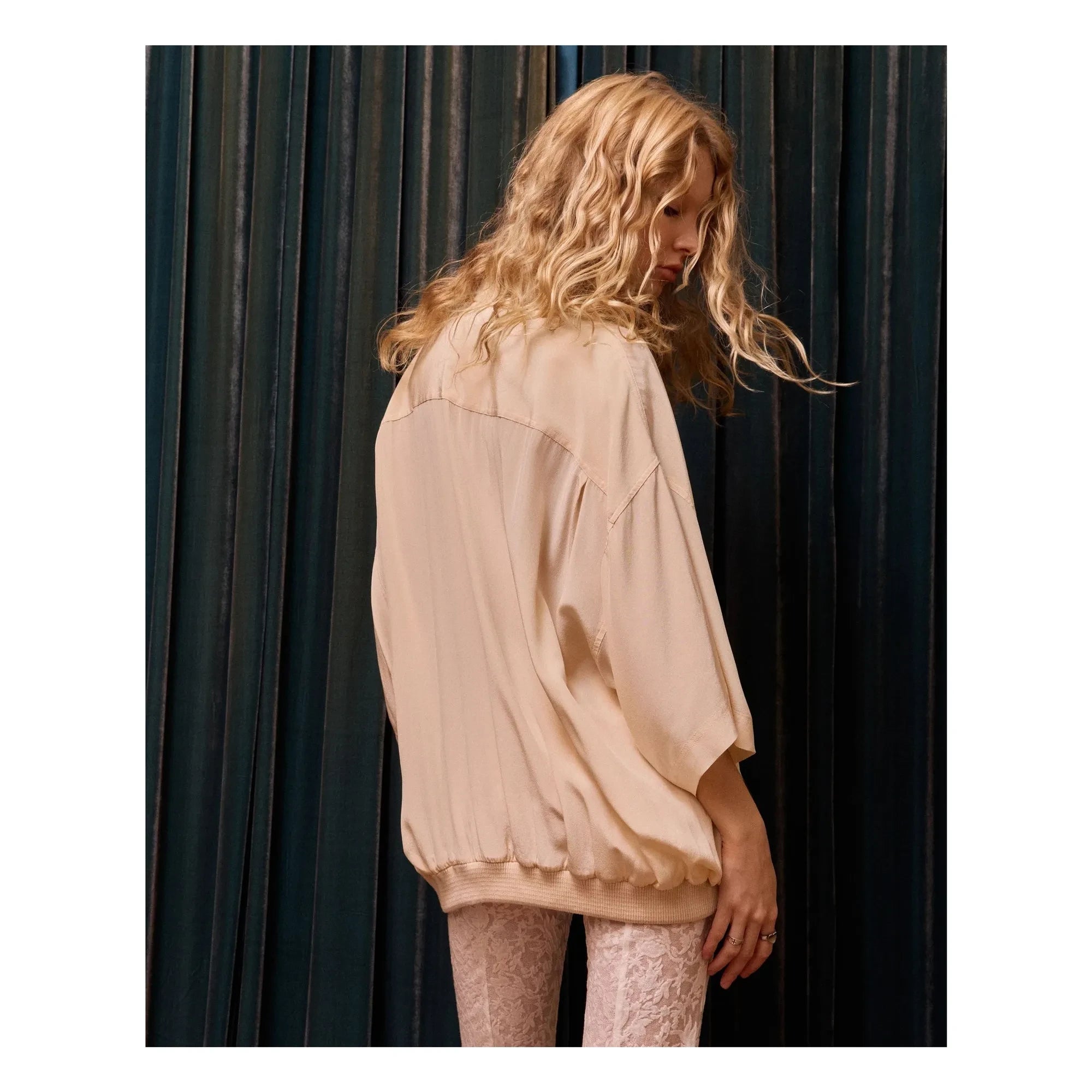 Mes Demoiselles - Bobie Silk Blouse | Nude
