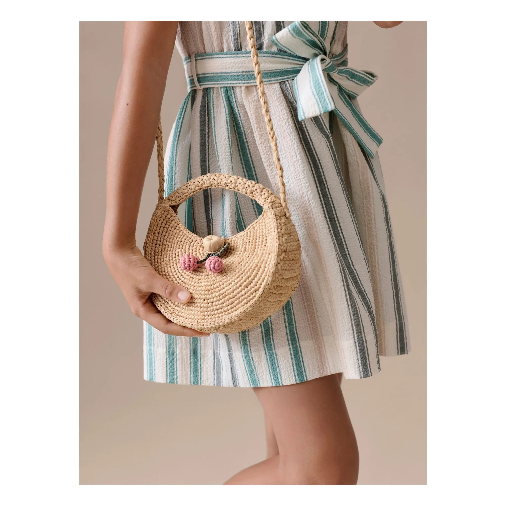 Bonpoint - Loulou Raphia Bag | Natural