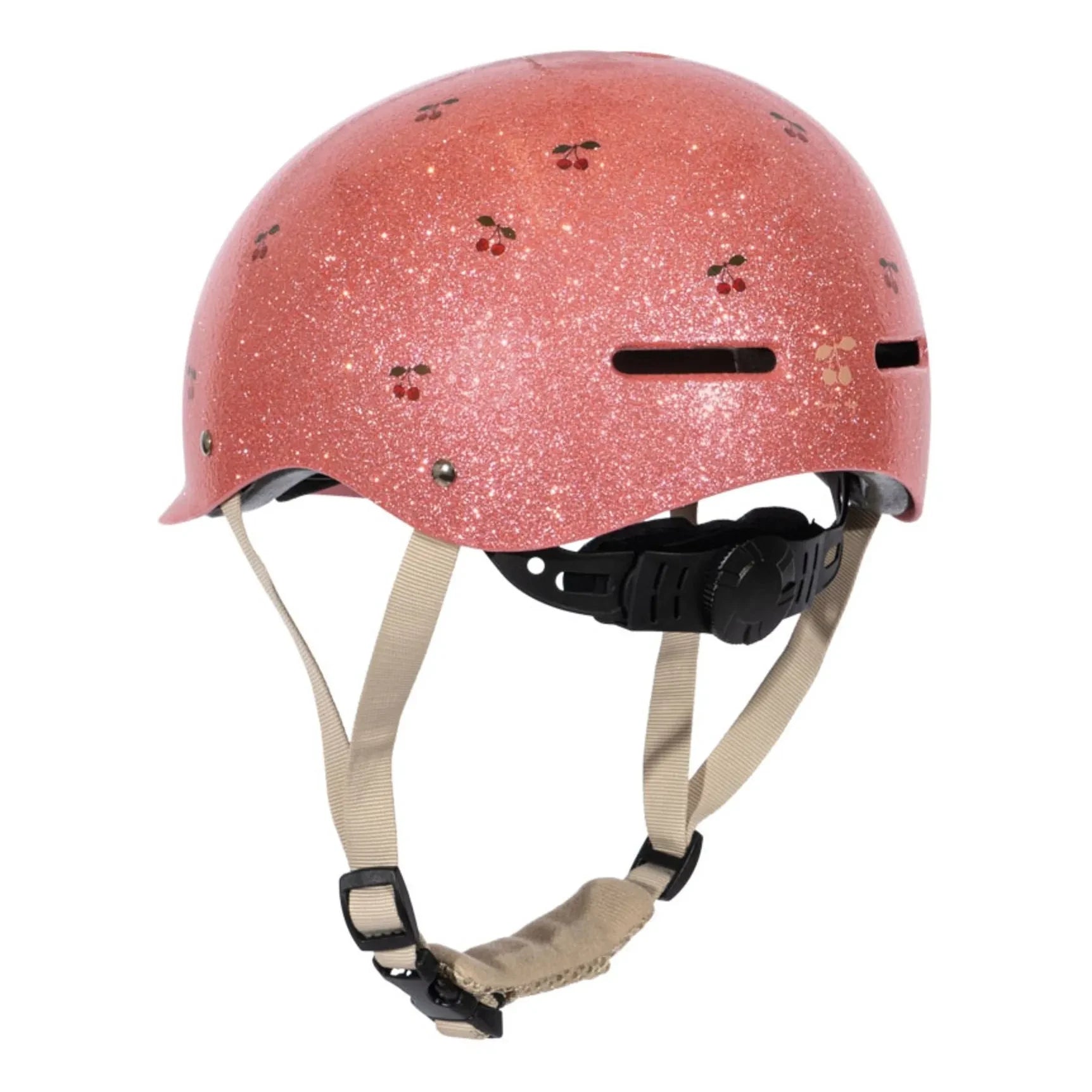 Konges Sløjd - Cherry Glitter Bicycle Helmet | Pink