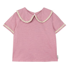 Mipounet - Claudine Collar Odetta T-shirt | Organic Cotton | Pink