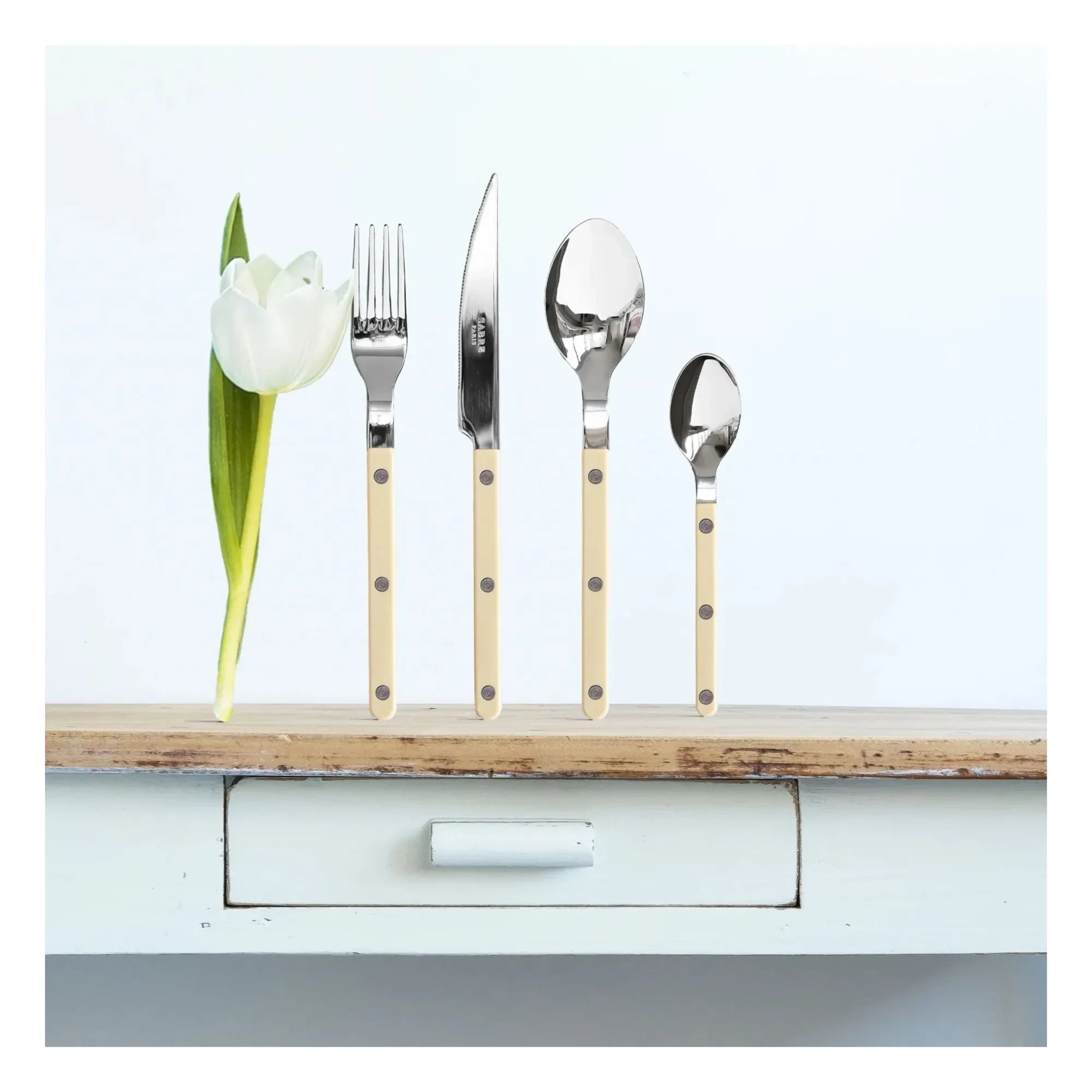 Sabre - Cutlery Set - 24 Pieces | Ivory
