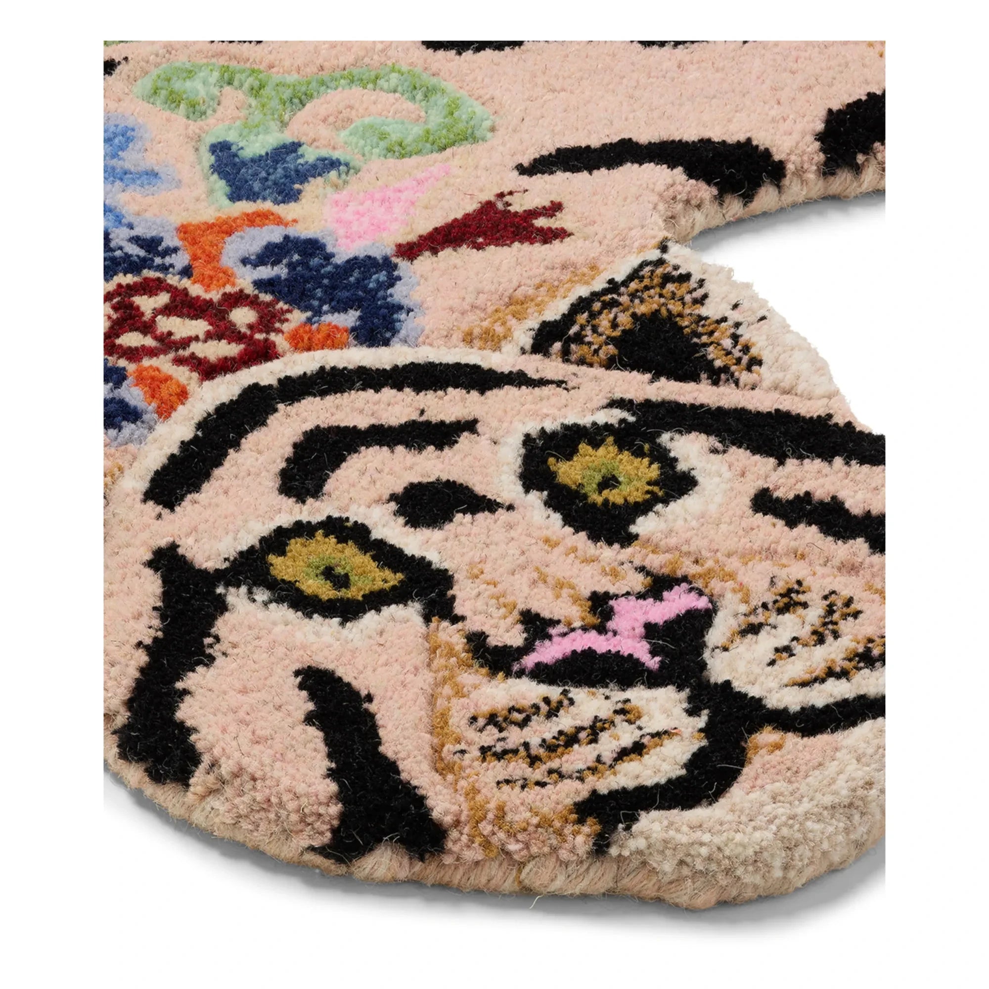 Doing Goods - Mahee Majestic Wool Tiger Rug | Peach