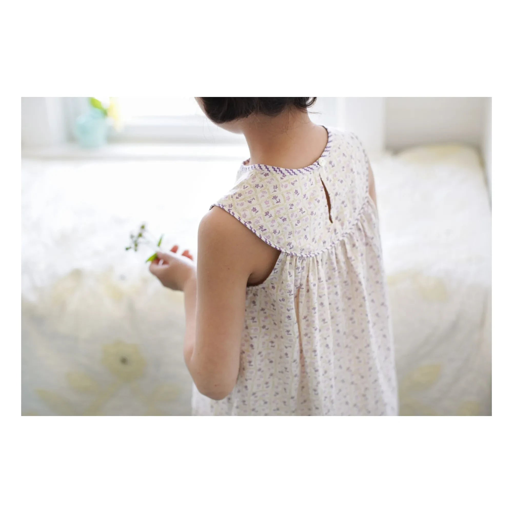Soor Ploom - Delilah Fleurie Organic Cotton Dress | Ecru