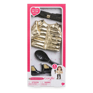 Corolle - Sewing Kit for 36 cm Doll with Jacket and Accessories | Gold