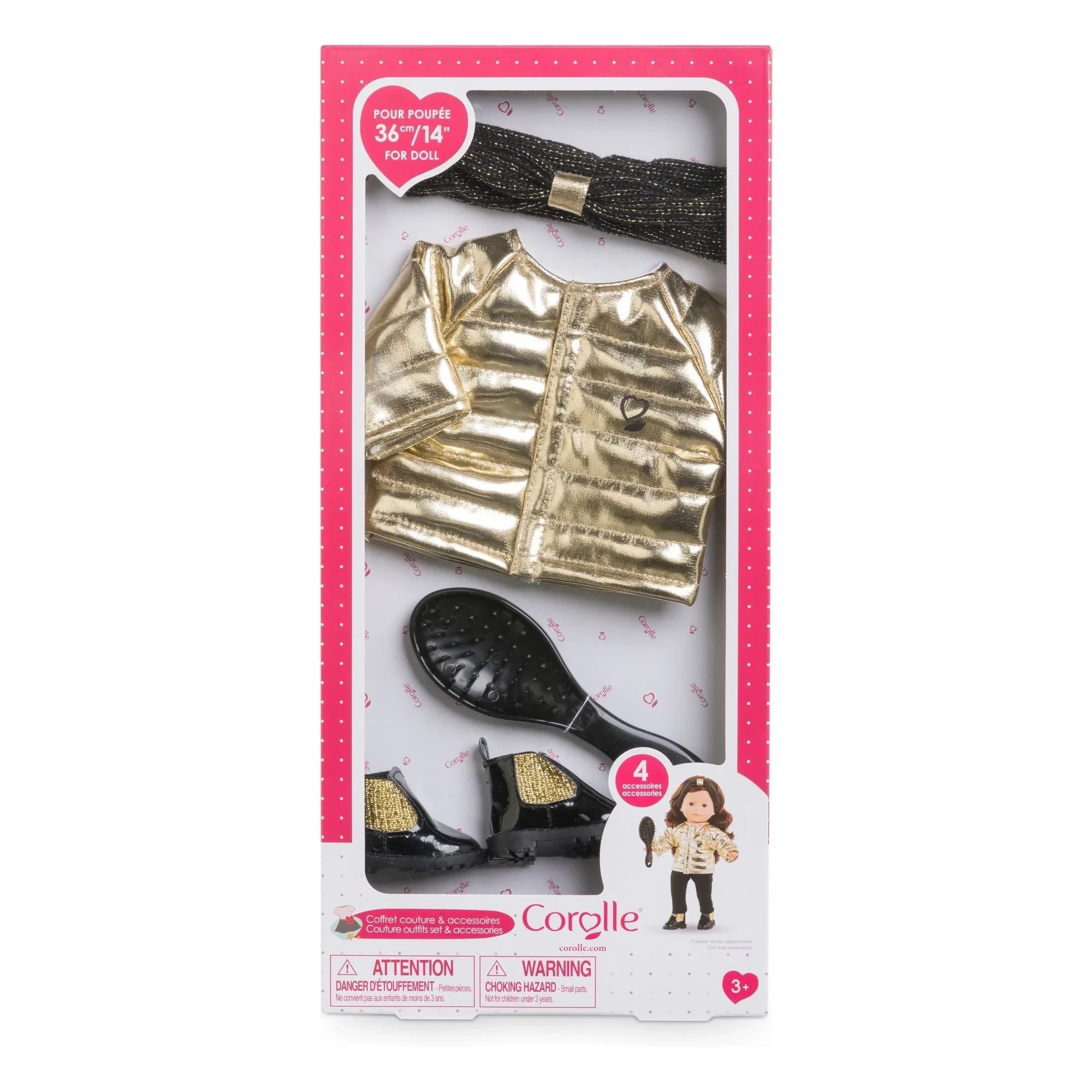Corolle - Sewing Kit for 36 cm Doll with Jacket and Accessories | Gold