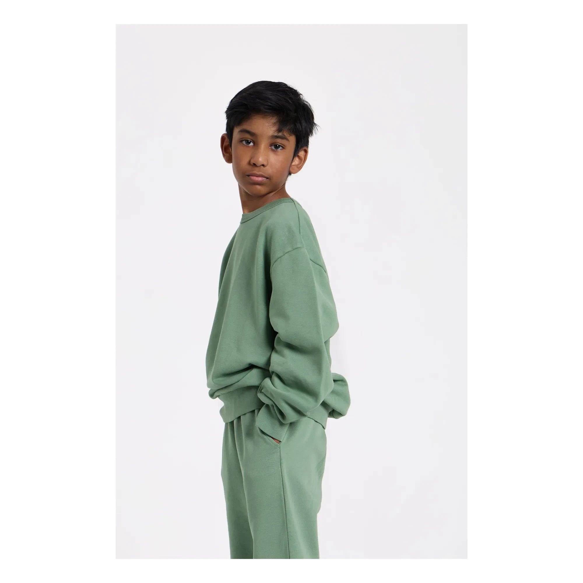 Smallable Kid - Arlo Organic Cotton Sweatshirt | Khaki
