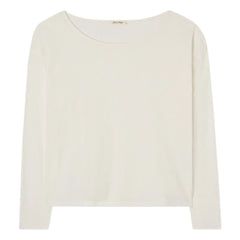 American Vintage - Aksun Round Neck Long Sleeve T-Shirt | White