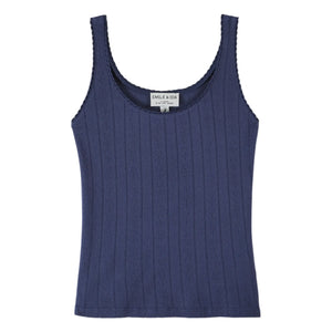 Emile et Ida - Modal Cotton Tank Top | Navy Blue