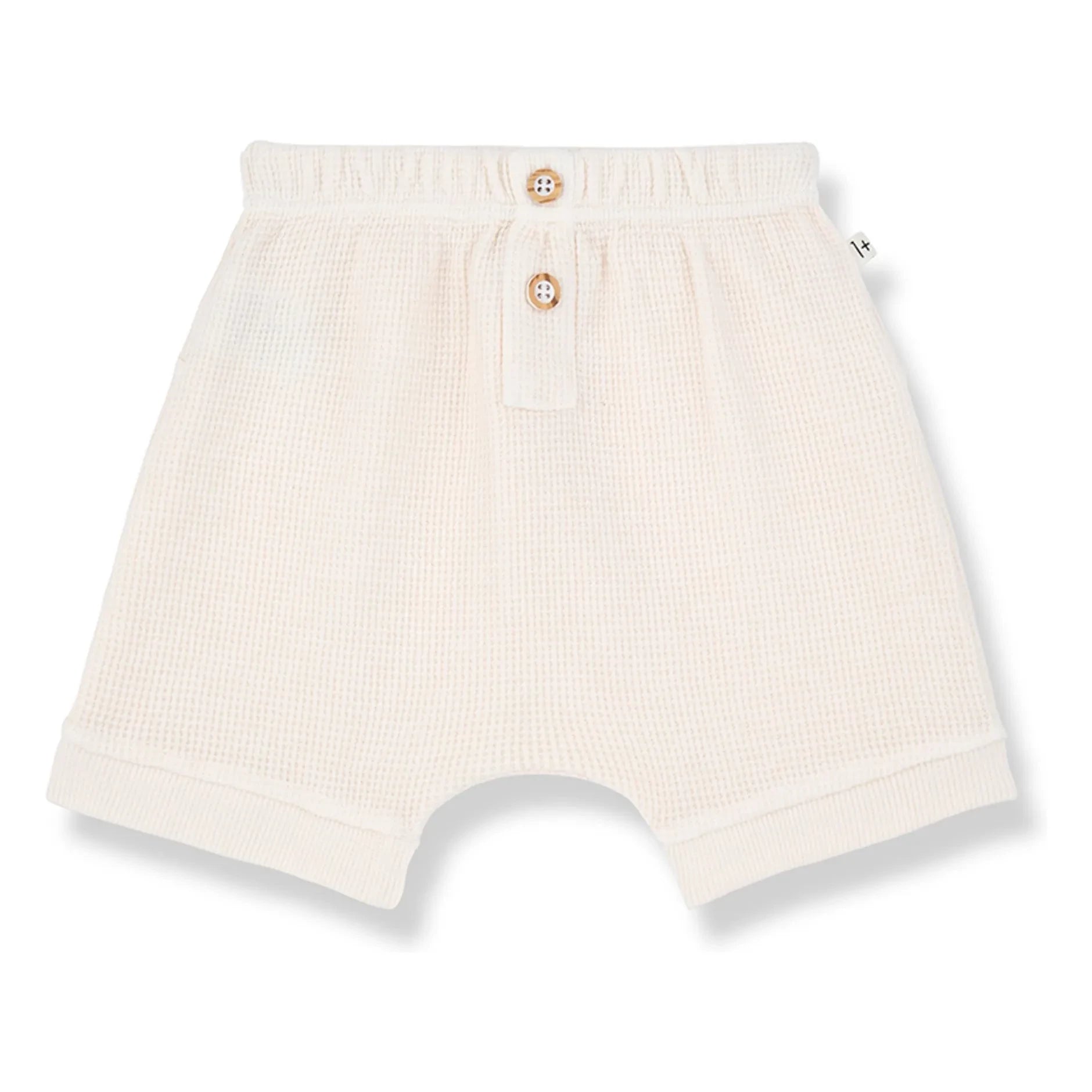 1+ in the family - Sime Waffle Shorts | Ecru
