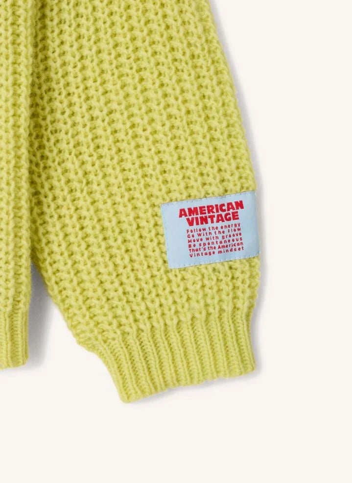 American Vintage - Cyrow Wool Knit Sweater | Yellow
