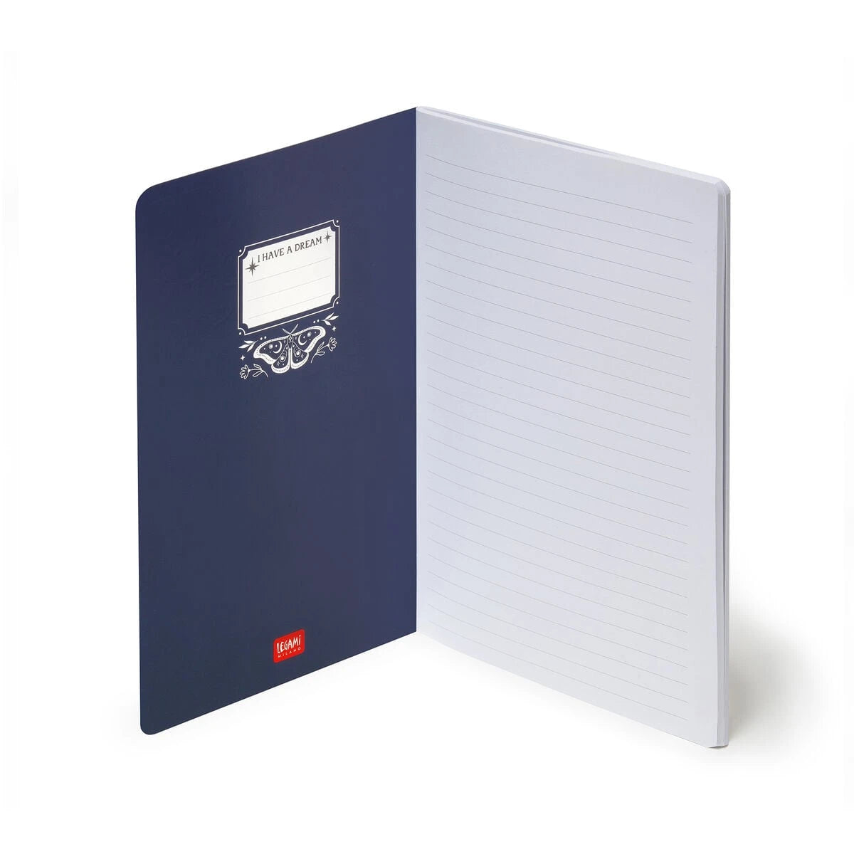 Legami - Resimli Sert Kapaklı Çizgili B5 Defter - Güve