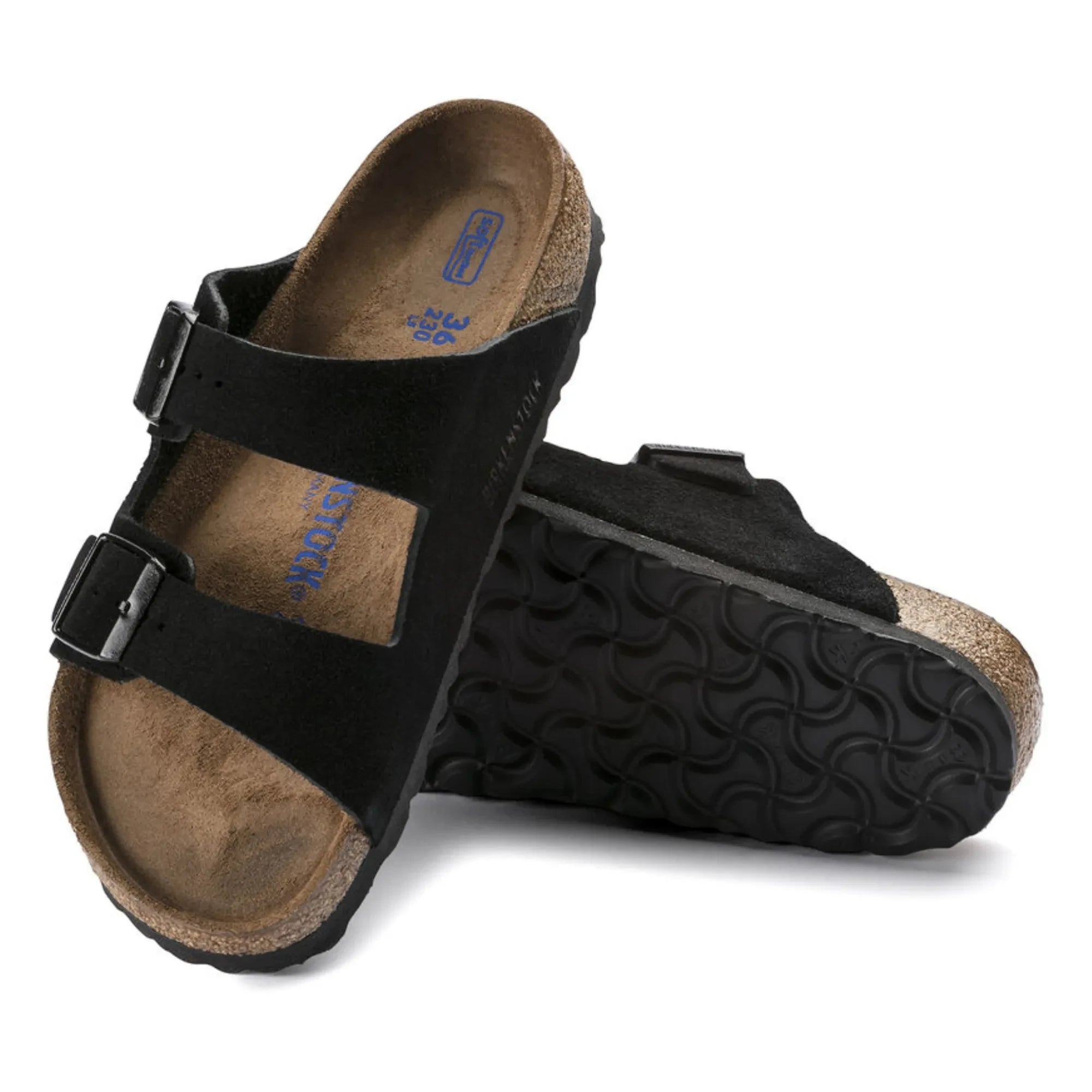 BIRKENSTOCK - Suede and Nubuck Arizona Sandals - Adult Collection | Black