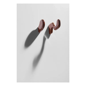Petite friture - Clump Ceramic Mounting Hooks - Set of 2 | Brown