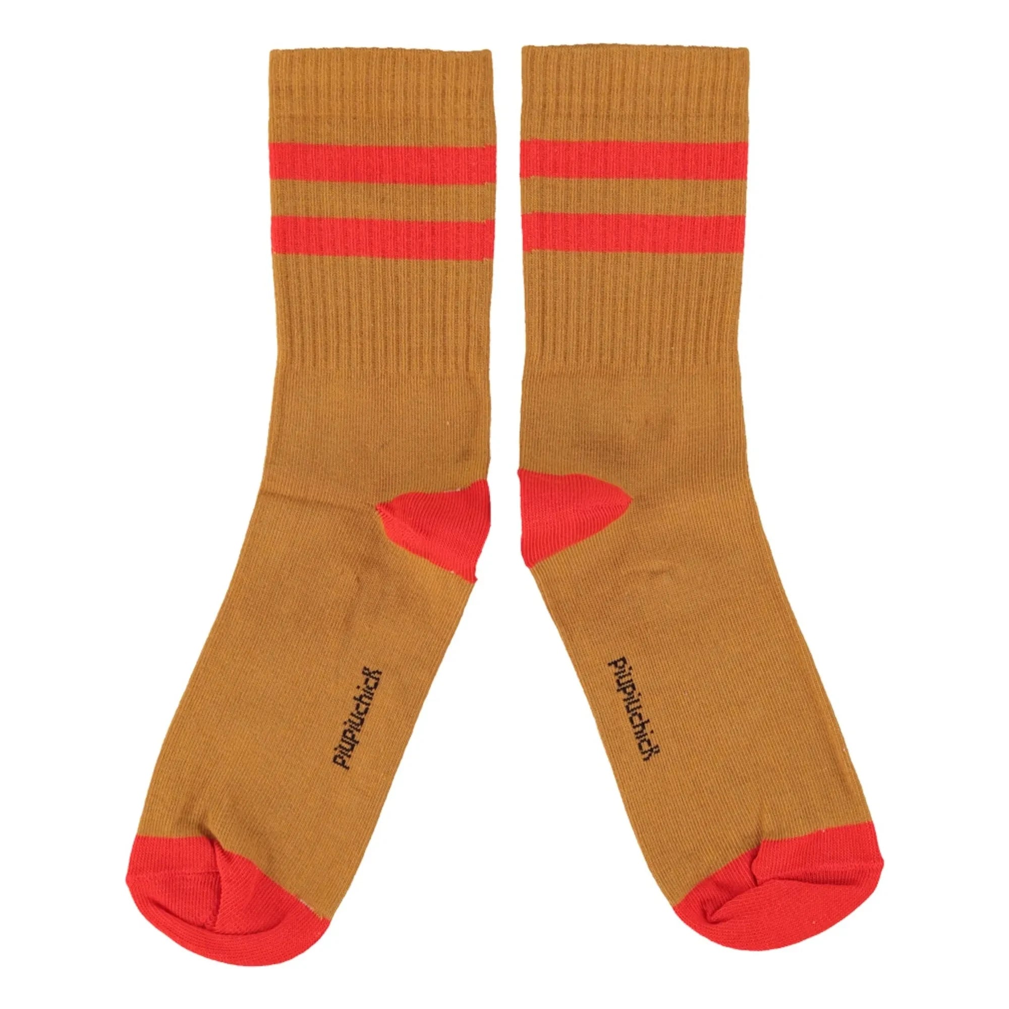 Piupiuchick - Striped Socks | Camel