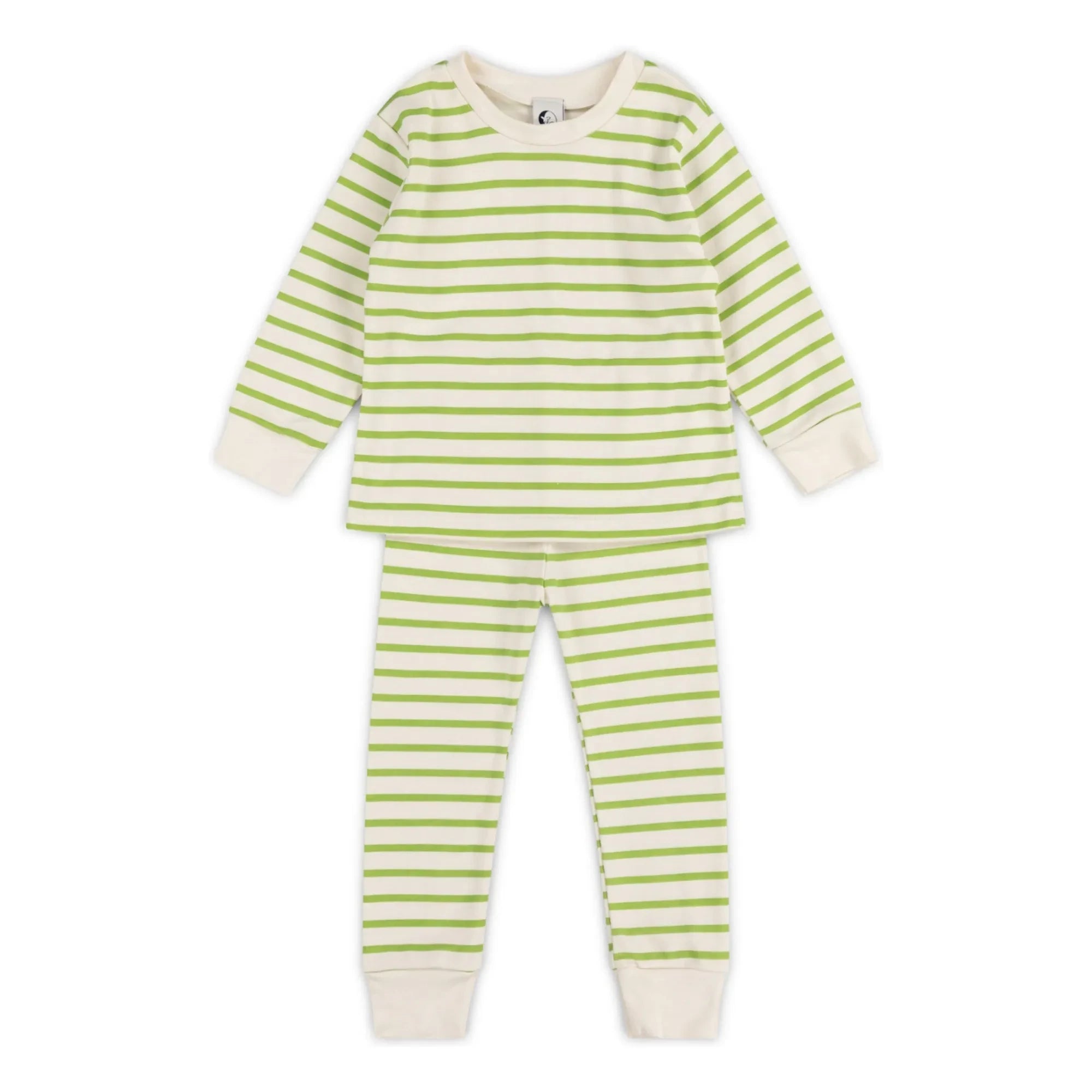 Sleepy Doe - Organic Cotton Striped Pajamas | Green