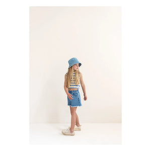 Jenest - Lilou Organik Pamuk Denim Şort | Mavi