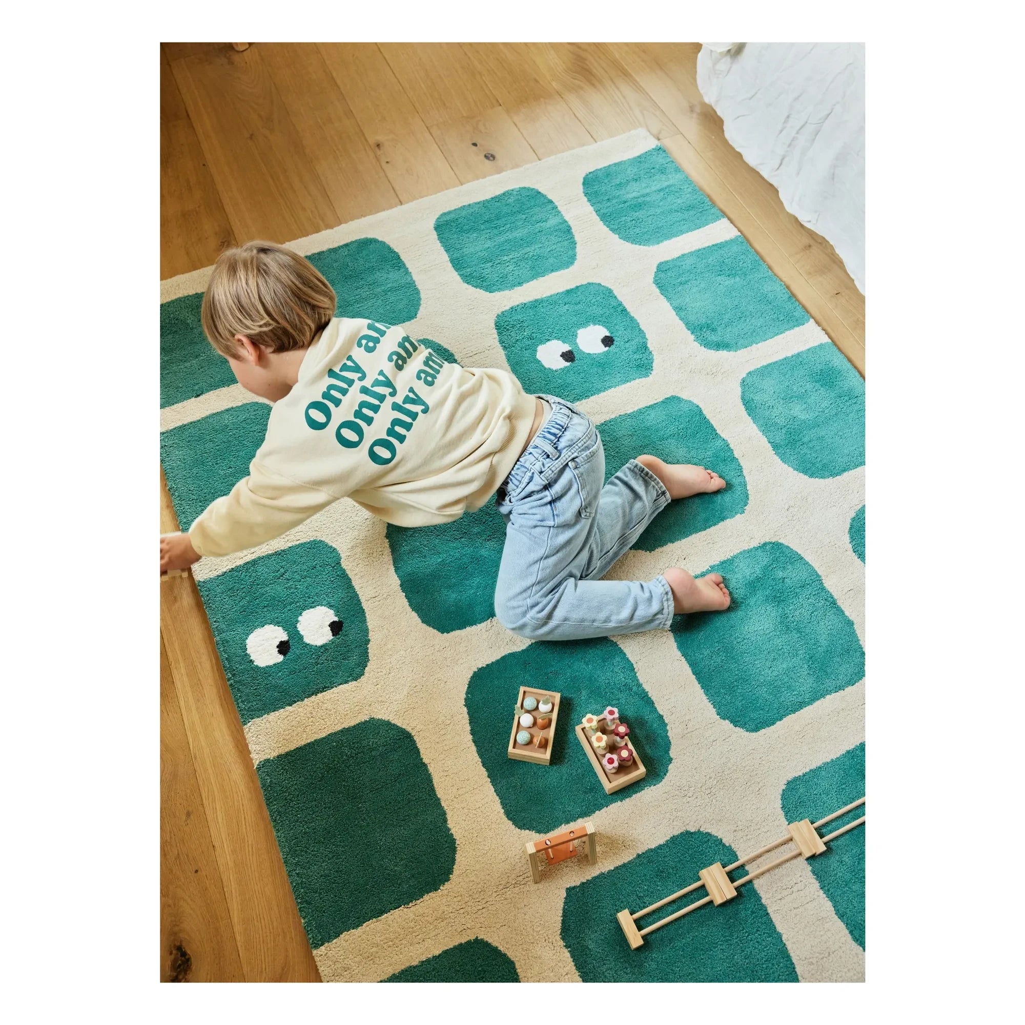 Bleuu-studio - Bidules Rug | Blue-Green