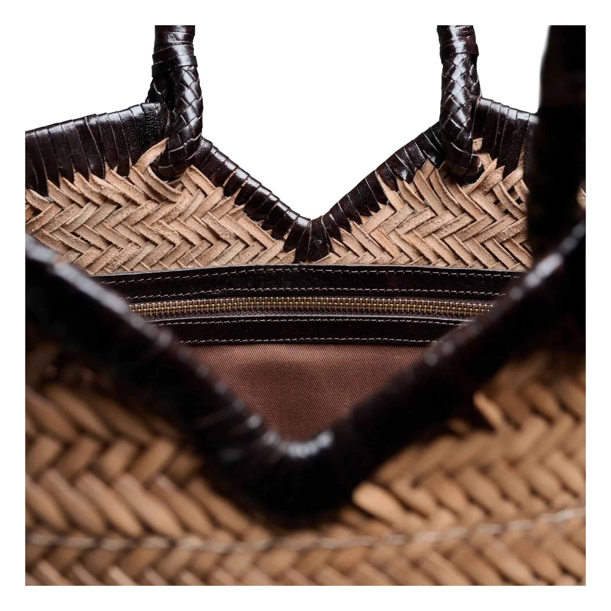 Vipera - Cabas Crudelia Two-Tone Leather | Taupe Brown