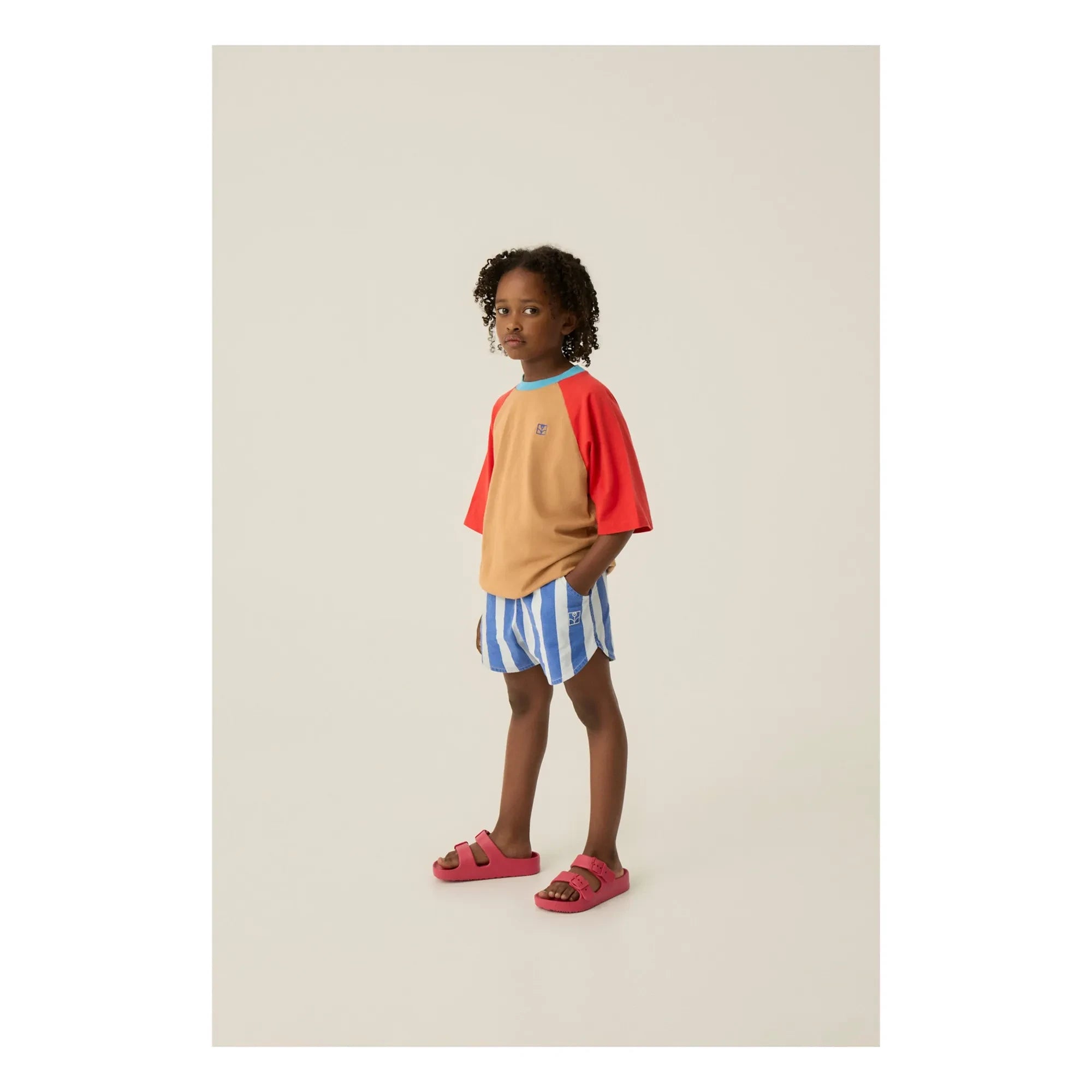 The Campamento - Oversized Color Block T-Shirt | Camel