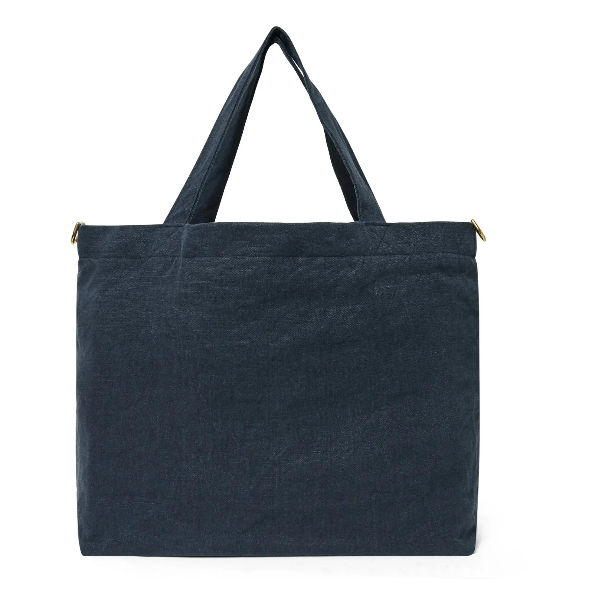 Adorna - Linen Tote Bag | Navy Blue