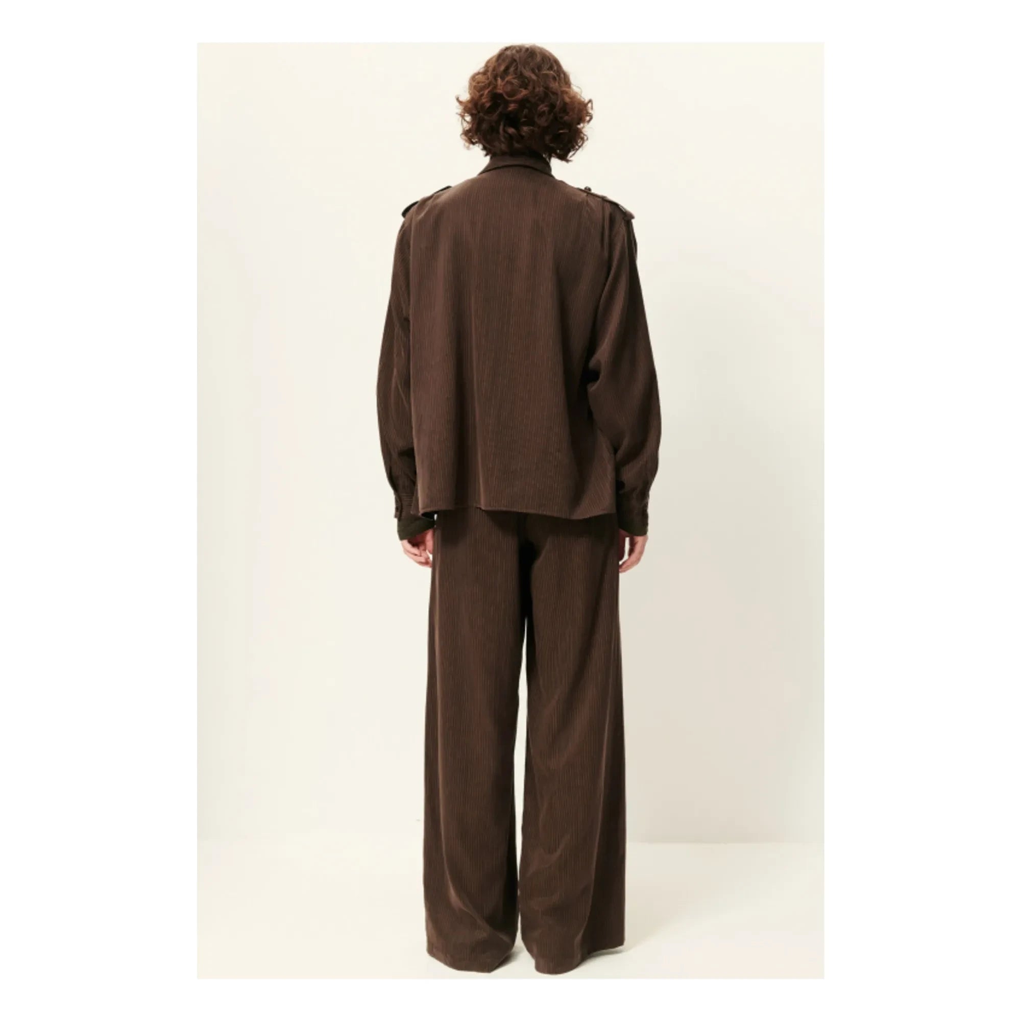 Sessùn - Striped Rim C Pants | Brown