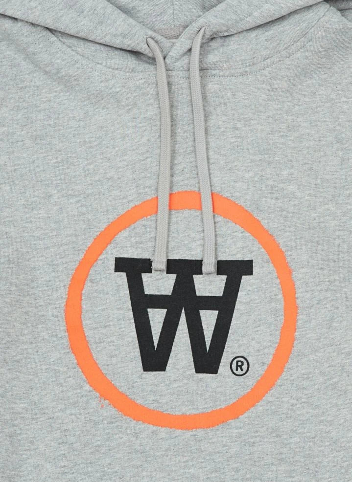 Wood Wood - Ian Organic Cotton Logo Hoodie - Adult Collection | Gray