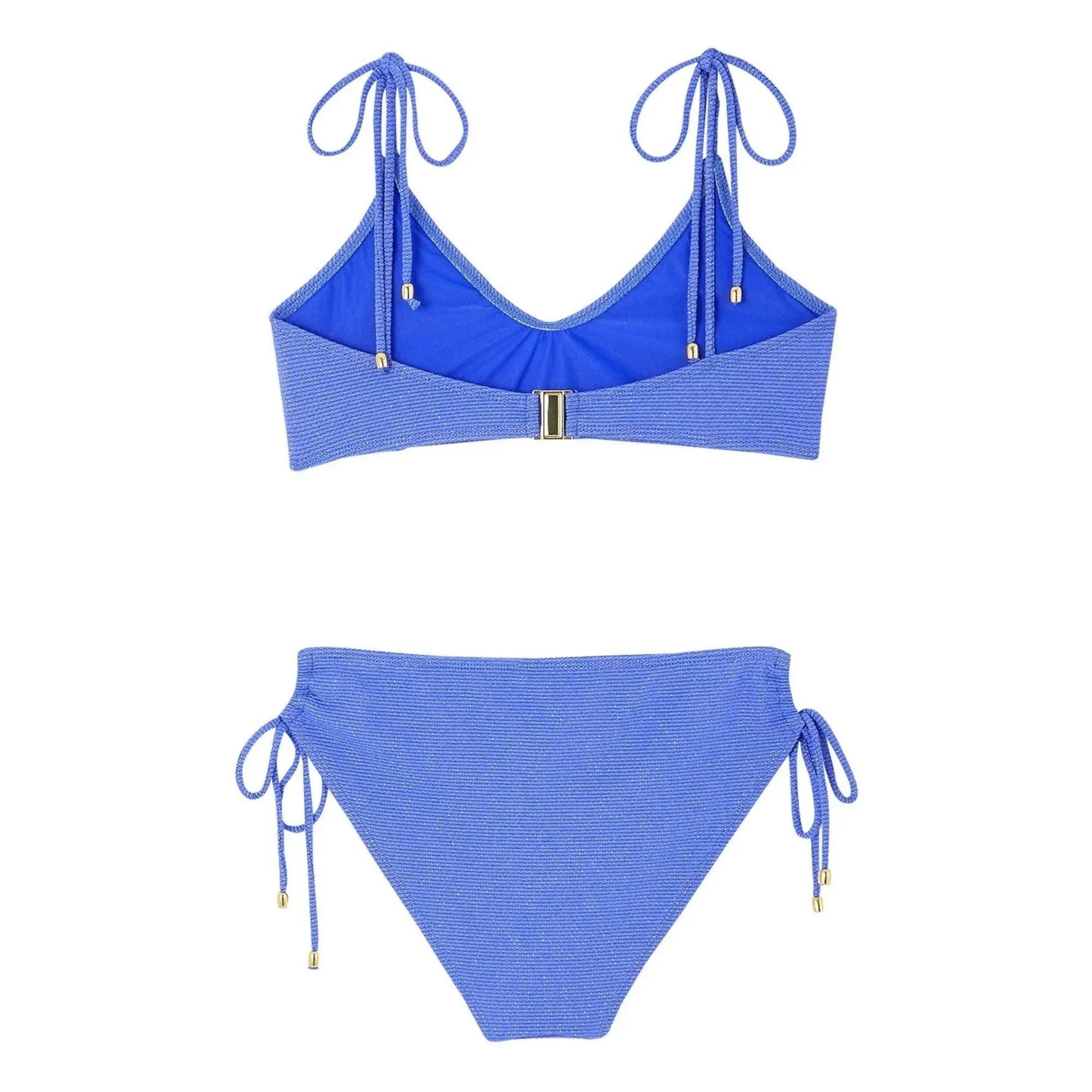 Lison Paris - Bahamas Metallic 2-Piece Swimsuit | Cobalt