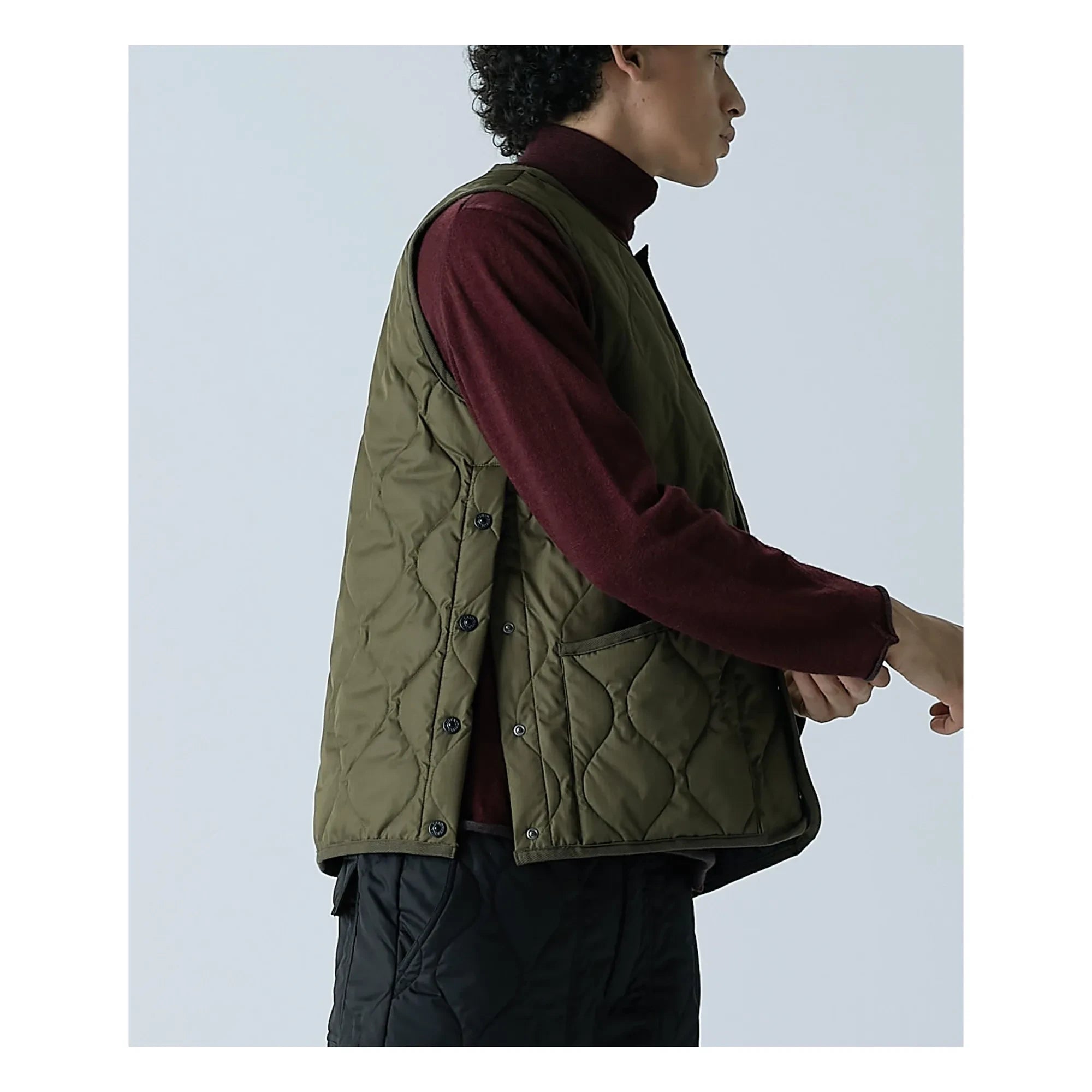 Taion - Unisex Military Sleeveless Vest | Dark Khaki
