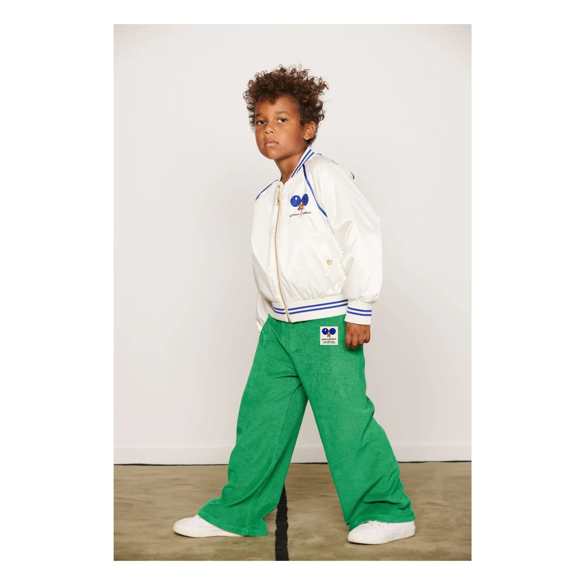 Mini Rodini - Recycled Fiber Ping Pong Jacket | White