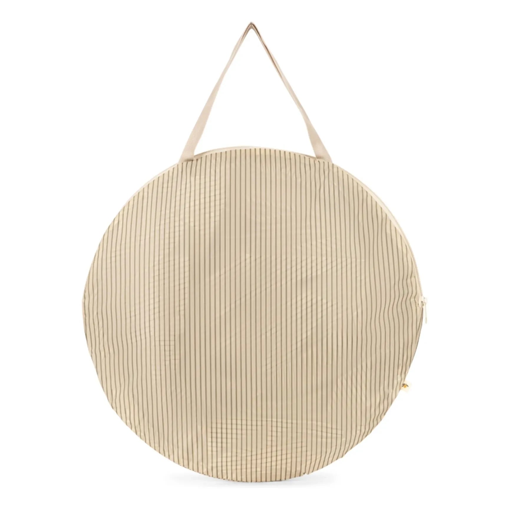 Konges Sløjd - Small Foldable Beach Tent Tea Stripe | Beige