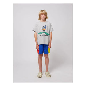 Bobo Choses - Color Block Swimsuit Shorts | Blue