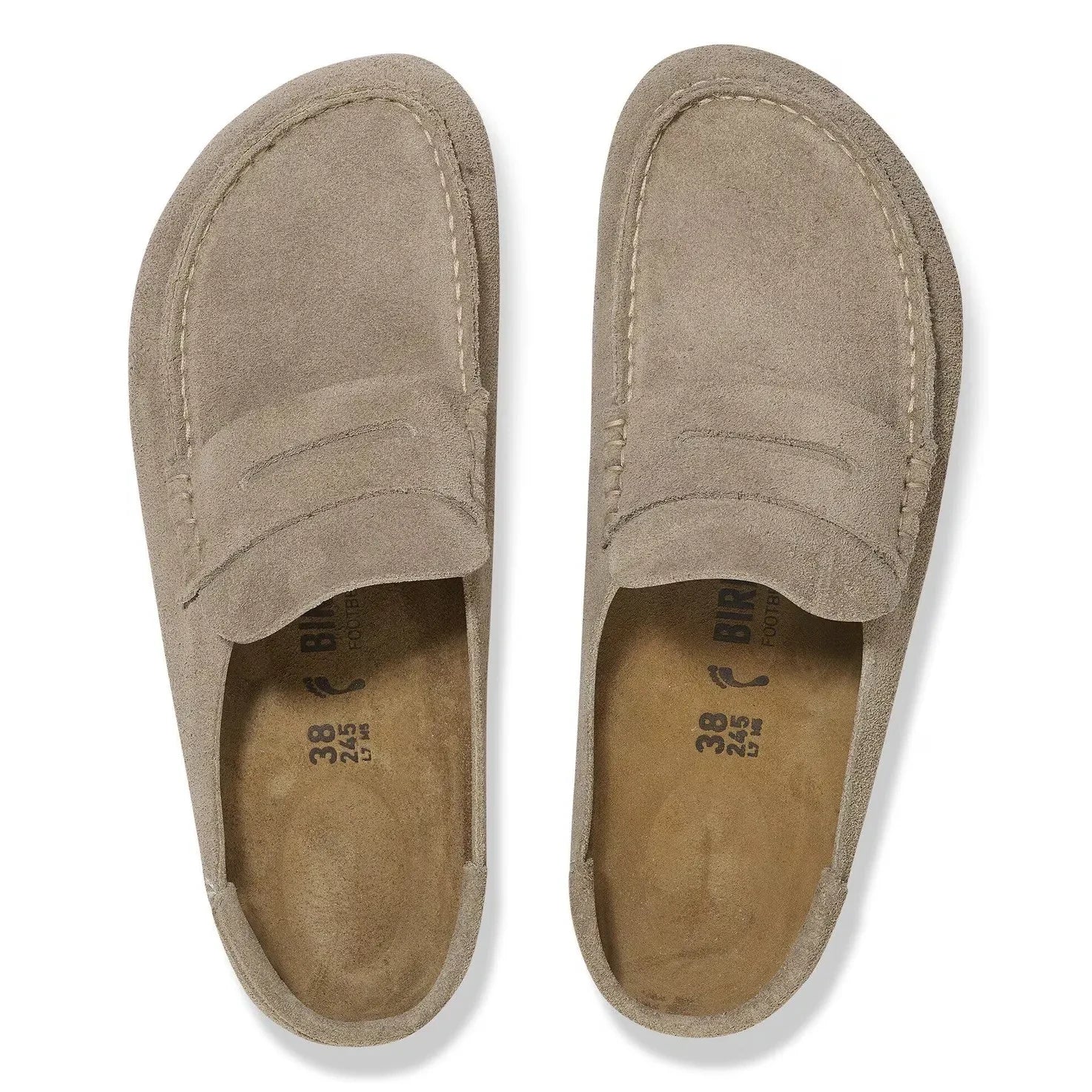 BIRKENSTOCK - Naples Süet Mules | Toprak kahverengi