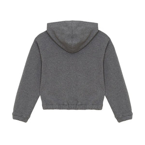 Smallable Kid - Kaightleridge Organik Pamuklu Kapüşonlu Sweatshirt | Gri Melanj