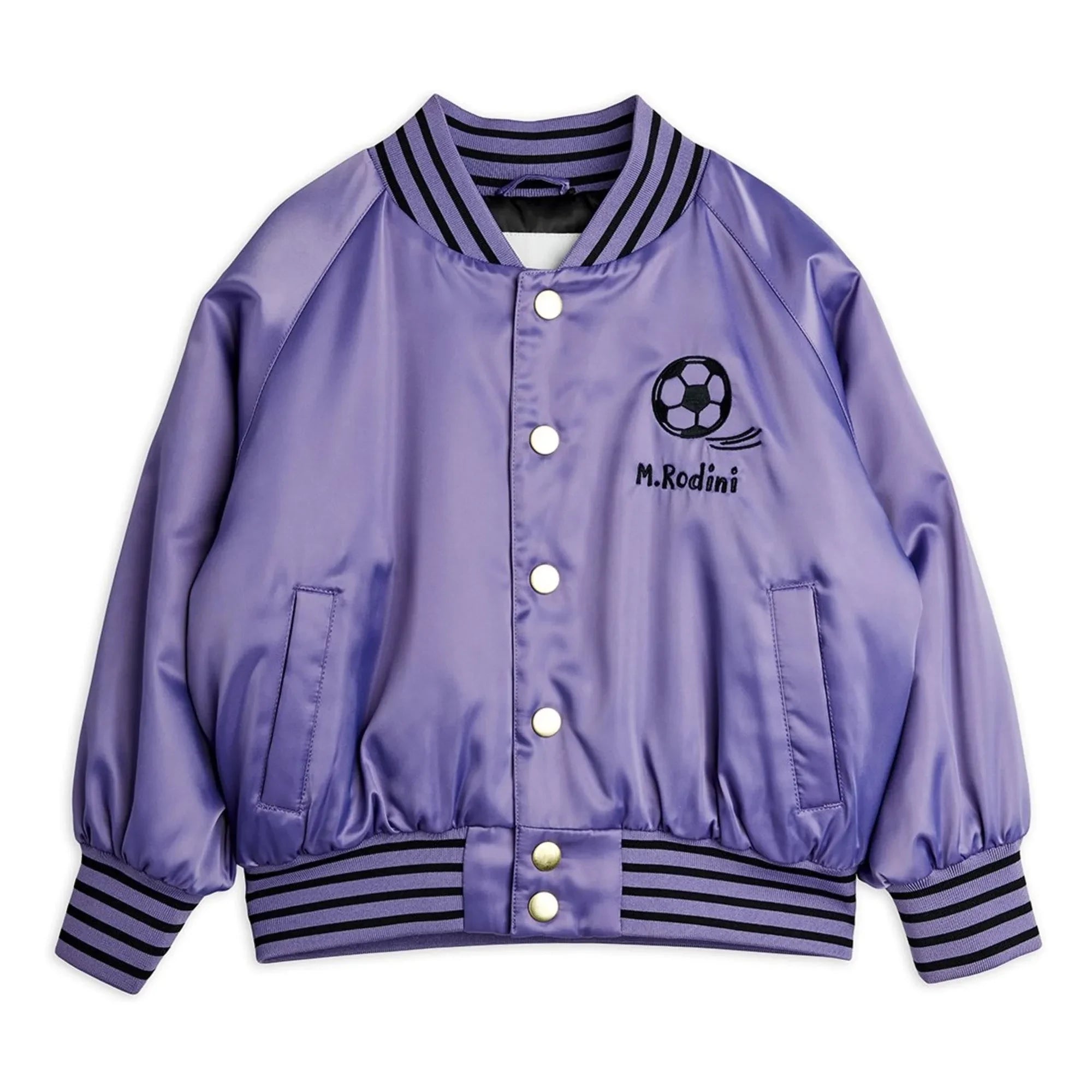 Mini Rodini - Football Bomber Satin Recycled Fibers | Purple