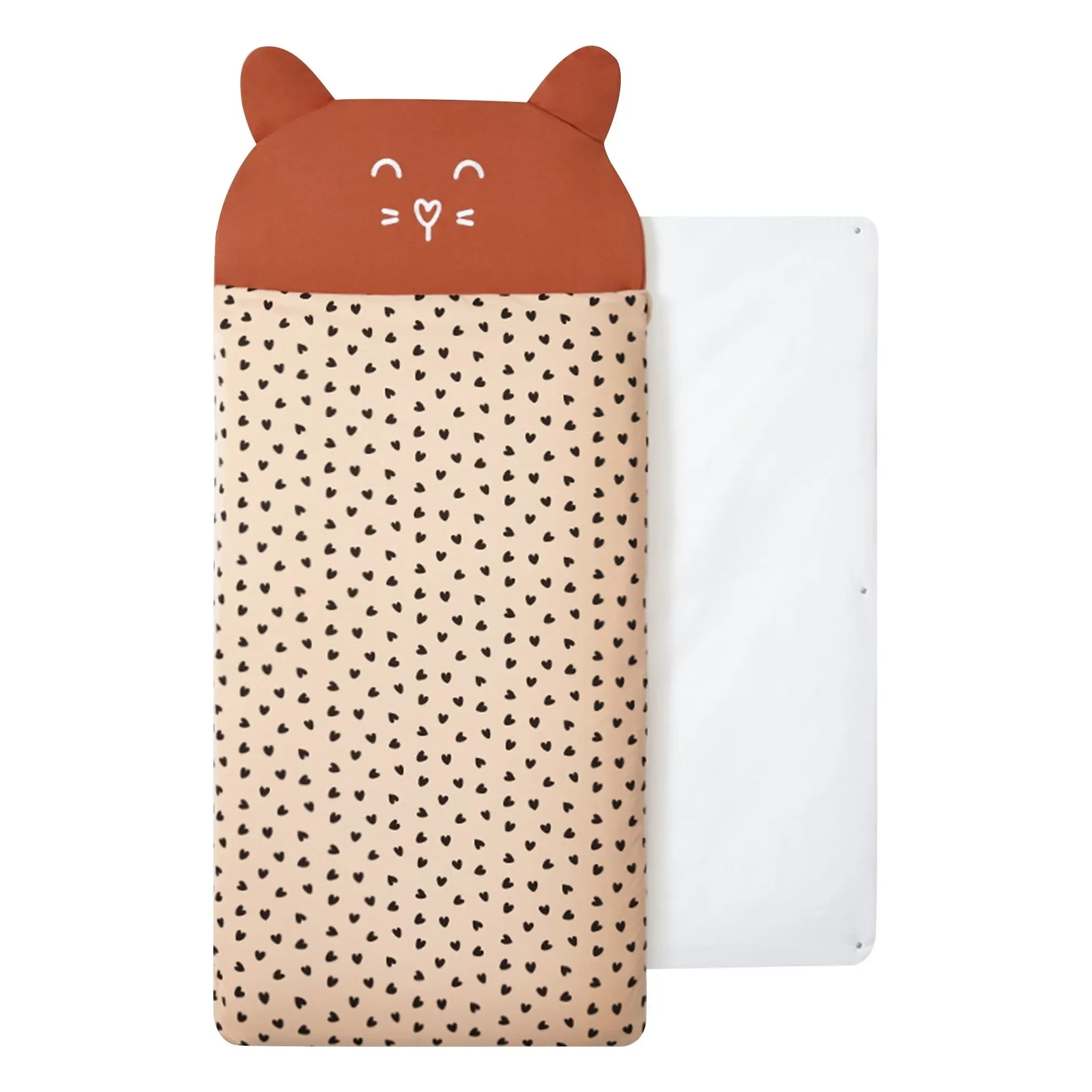 Les Petites Billes - Leopard Multi-Season Sleep Suit | Terracotta