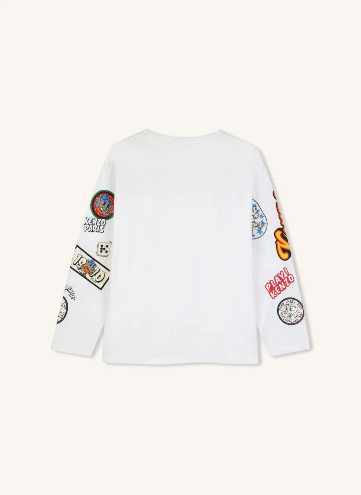Kenzo - Kenzo Logolu Tişört | Beyaz