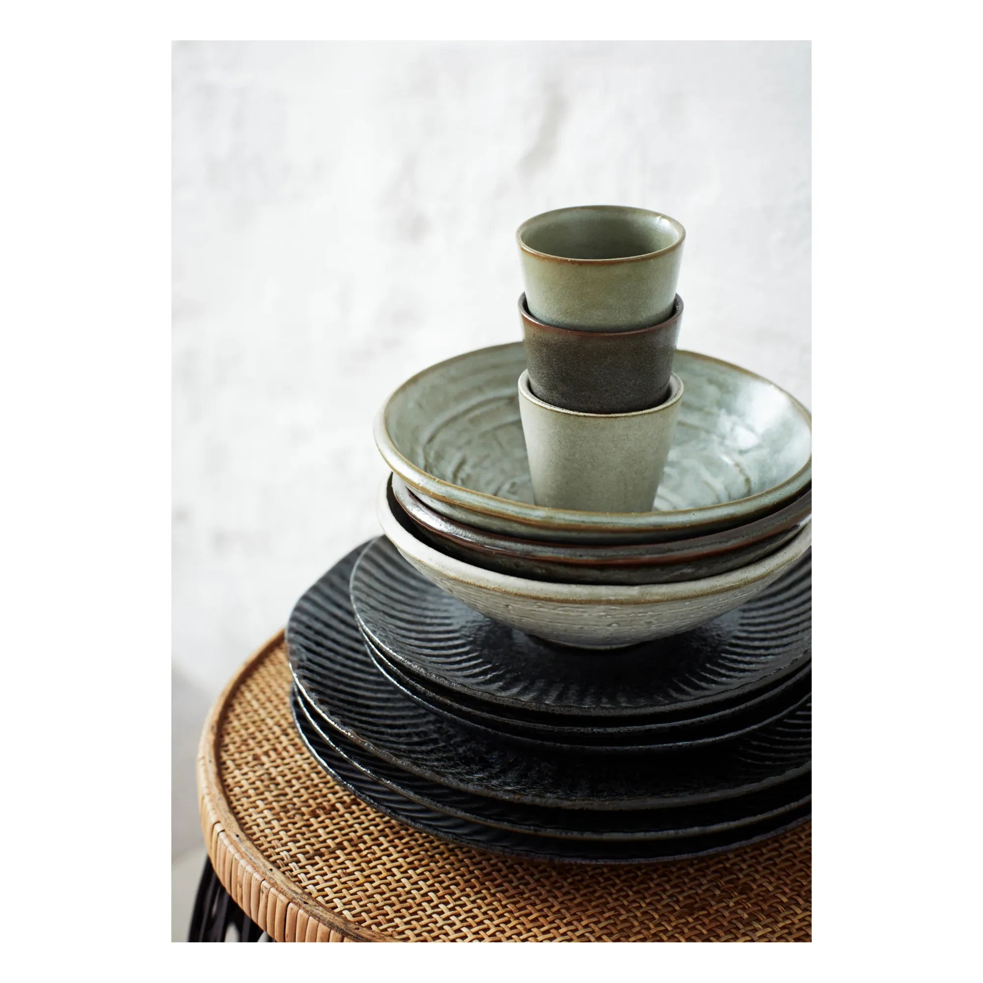 Madam Stoltz - Ceramic Cups - Set of 6