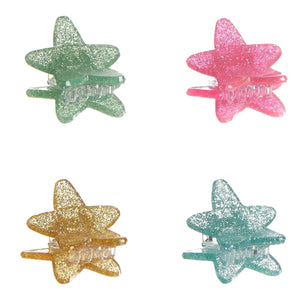 Rockahula Kids - Set of 4 Glitter Star Hair Ties | Gold
