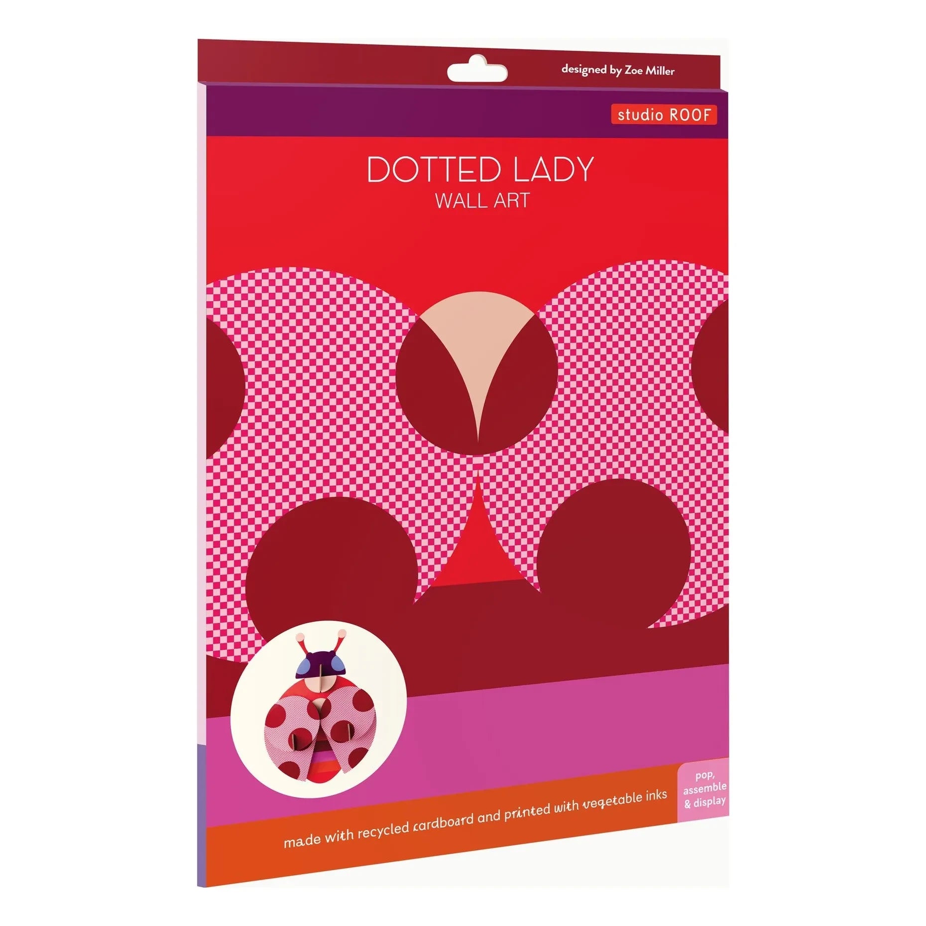 Studio Roof - Ladybug Wall Decor - Studio Roof x Zoe Miller | Red