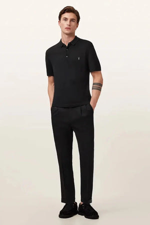 AllSaints Erkek Yün Yakalı Tişört MODE