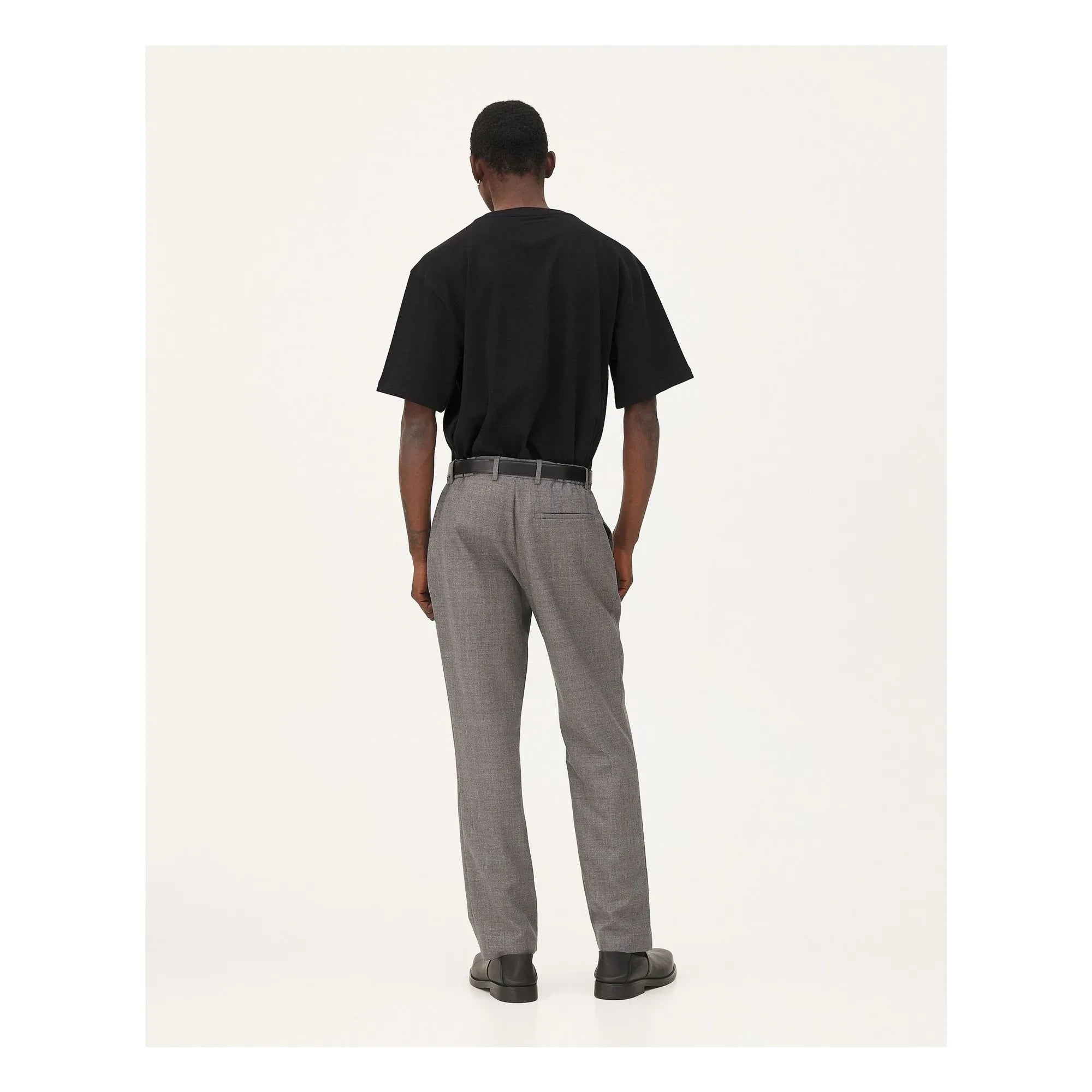 Noyoco - Straight-Leg Wool Trousers | Dark Gray