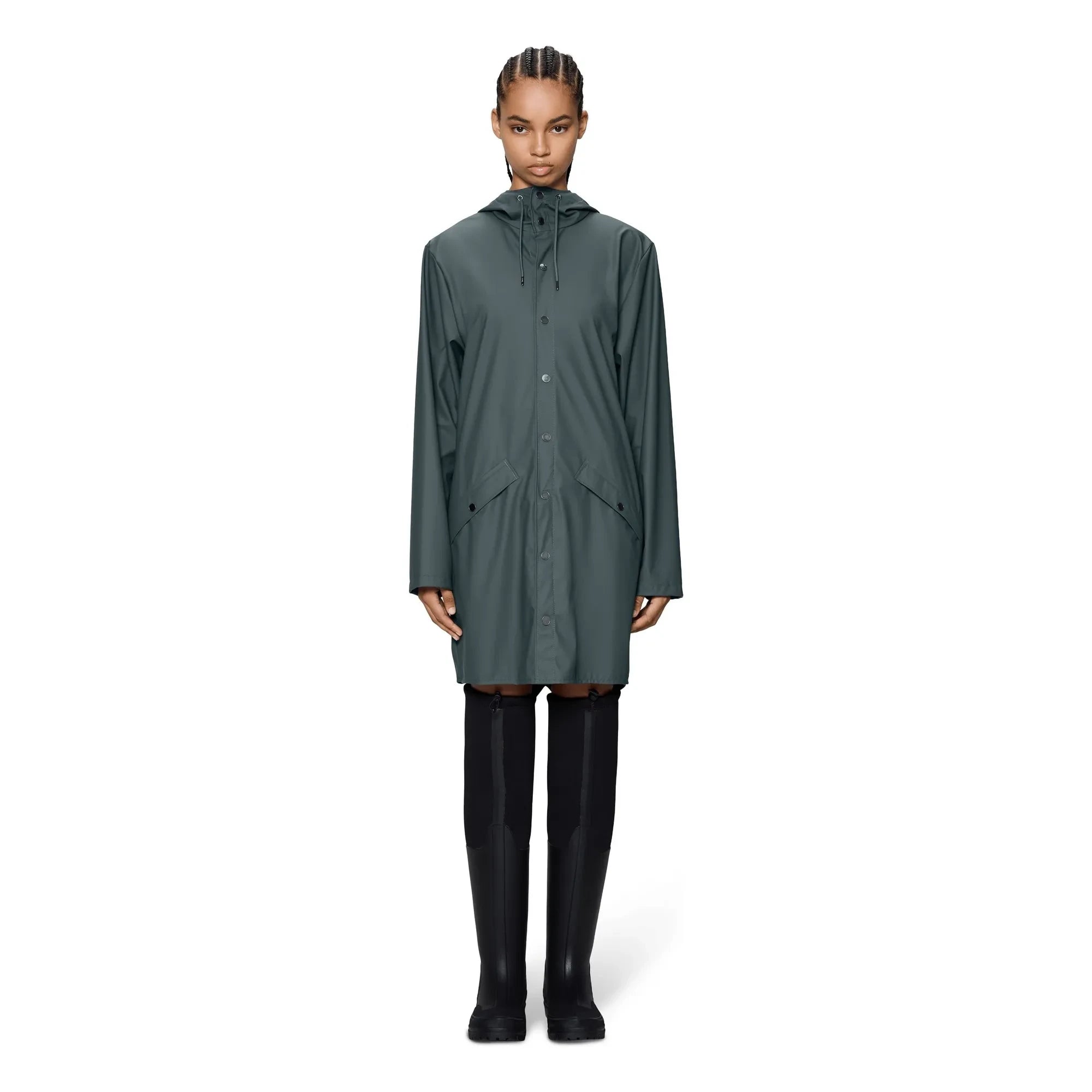 Rains - Long Coat W3 | Dark Gray
