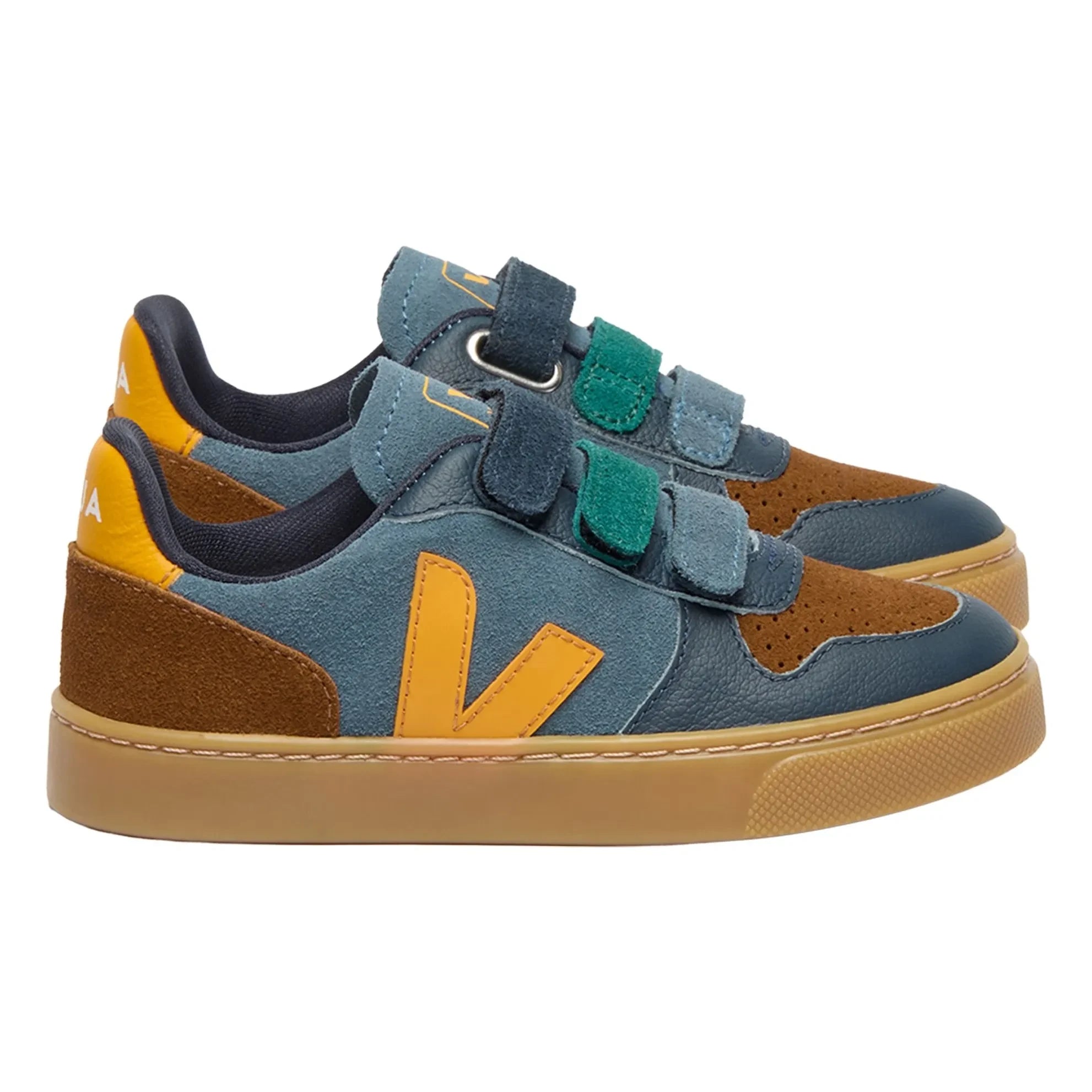 Veja - V-10 Süet Çizik Sneakers | Mavi