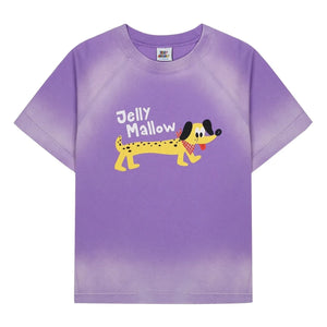 Jelly Mallow - Tie and Dye Dog T-Shirt | Purple