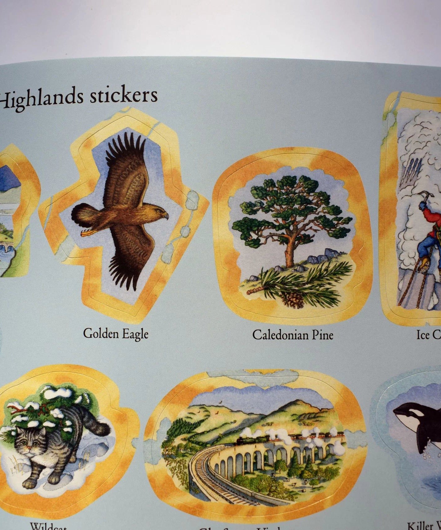 Birlinn - Sticker Atlas Of Scotland-Dinossi