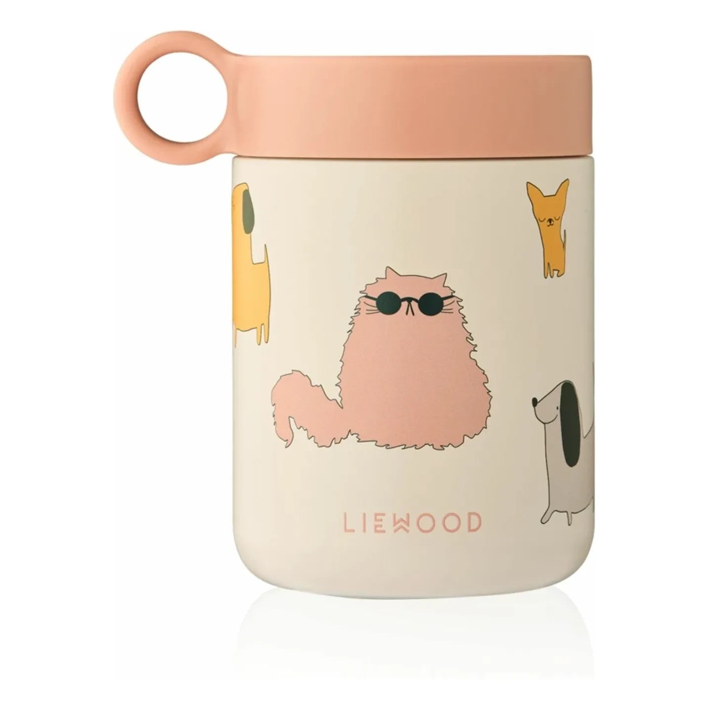 Liewood - Kiani Insulated Lunch Box | Cats and Dogs/Sandy