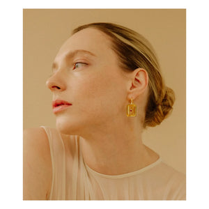 Lizzie Fortunato - Terracotta Earrings | Citrine